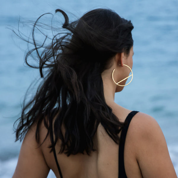 明日値段戻します。Engraved Hoop Earring 明日値段戻します。Engraved Hoop Earring