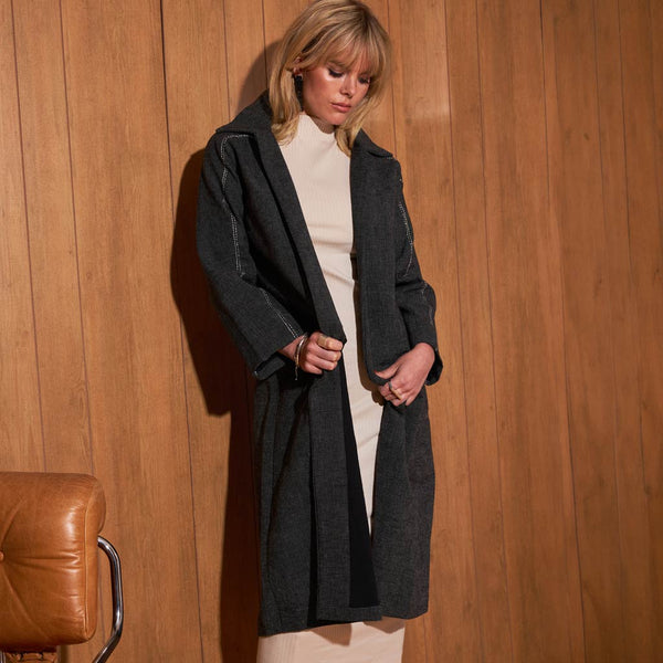 The Stitch Jacket - Black + White | MULXIPLY