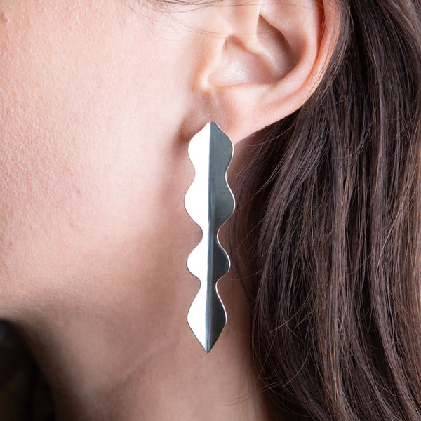 Wisteria Statement Earrings - Sterling Silver