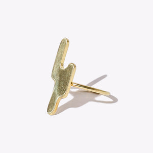 Desert inspired handmade brass ring by Mulxiply