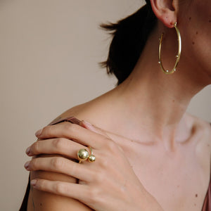 Statement jewelry designed in Maine, made in Nepal.