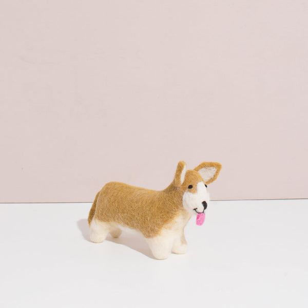 Hand Felted Corgi Puppy - Ethical Toy | MULXIPLY