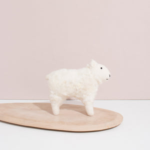 MULXIPLY Hand Felted White Sheep - Small Stuffed Animal