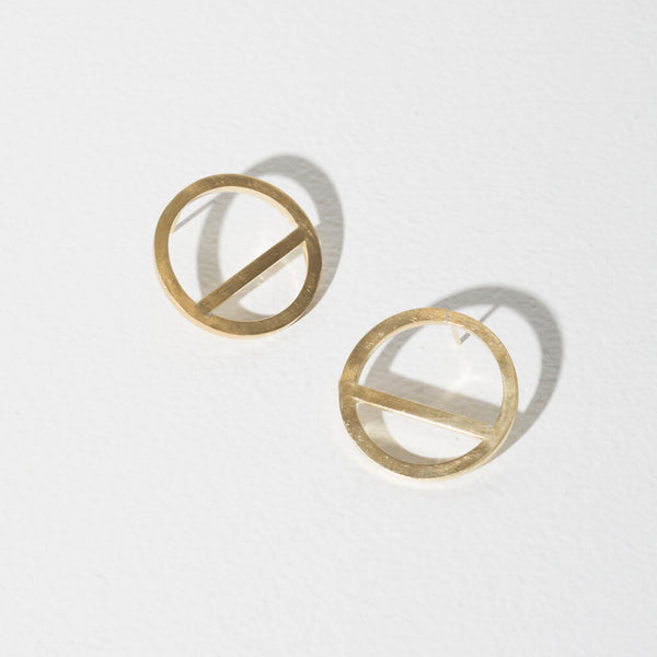 ピアス Circle Volume Earrings #5133 Wink Circle Earrings - Brass | MULXIPLY