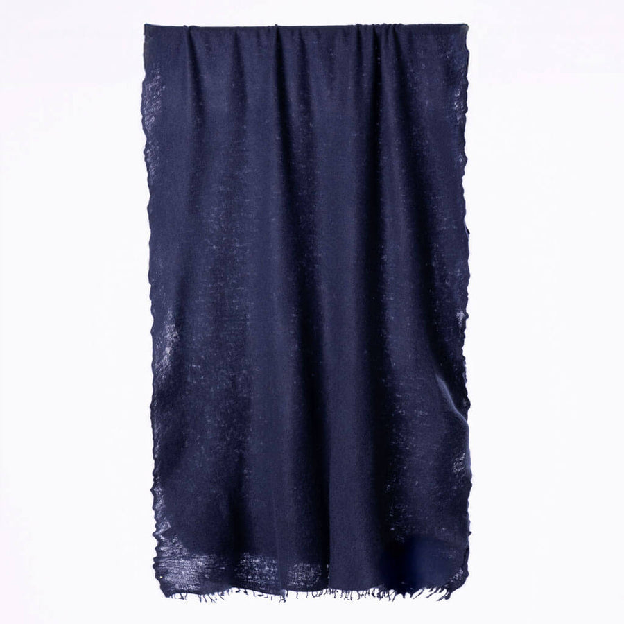 Cashmere Felted Scarf - Space Blue