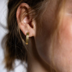 Modern, elevated tiny earrings by mulxiply