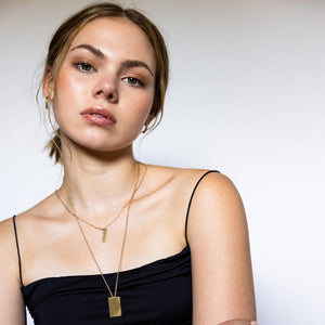 A modern collection of everyday linear-shaped jewelry.