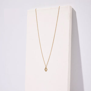 Minimal layering necklace in hammered brass by mulxiply