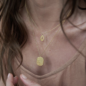 Canyon Charm Necklace - Brass