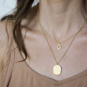 Canyon Charm Necklace - Brass