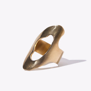 Organic, statement ring by Mulxiply. Ethically crafted in Nepal