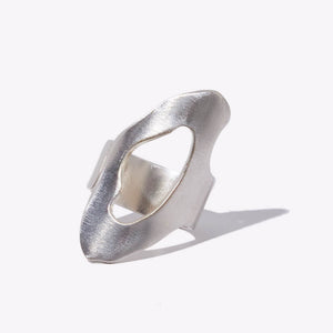 Canyon Adjustable Cuff Ring in Sterling Silver by Mulxiply