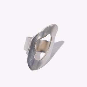 Bold statement ring crafted in sterling silver by mulxiply