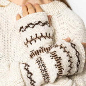 Fingerless Nordic Mittens by Dinadi for Mulxiply