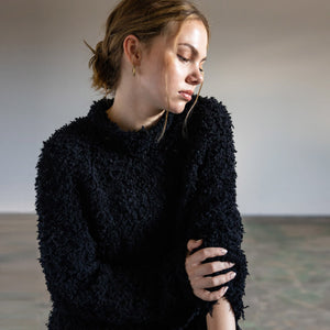 Zero waste high fashion ethically crafted cashmere sweater