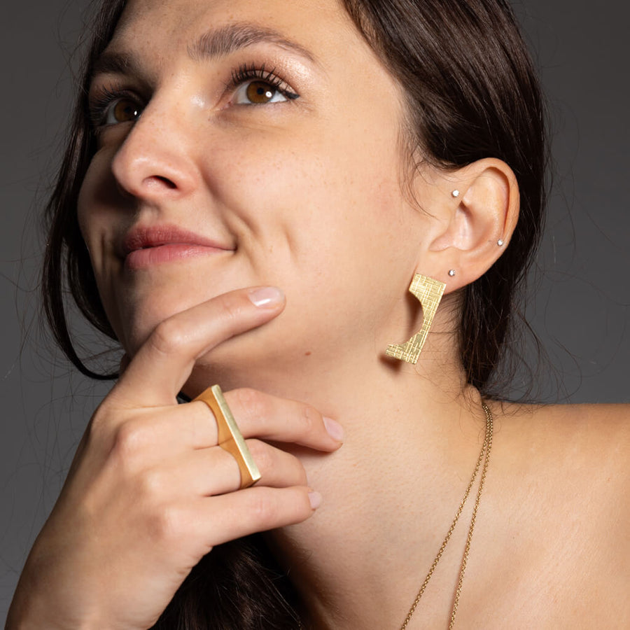 Hatch Earrings by Mulxiply