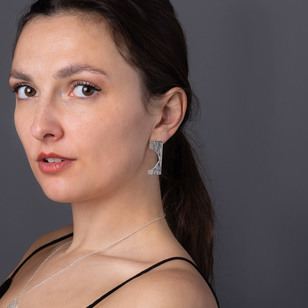 Modern fair trade sterling silver jewelry