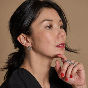 Mismatched Pod Earrings by Mulxiply. Ethically crafted in Nepal.