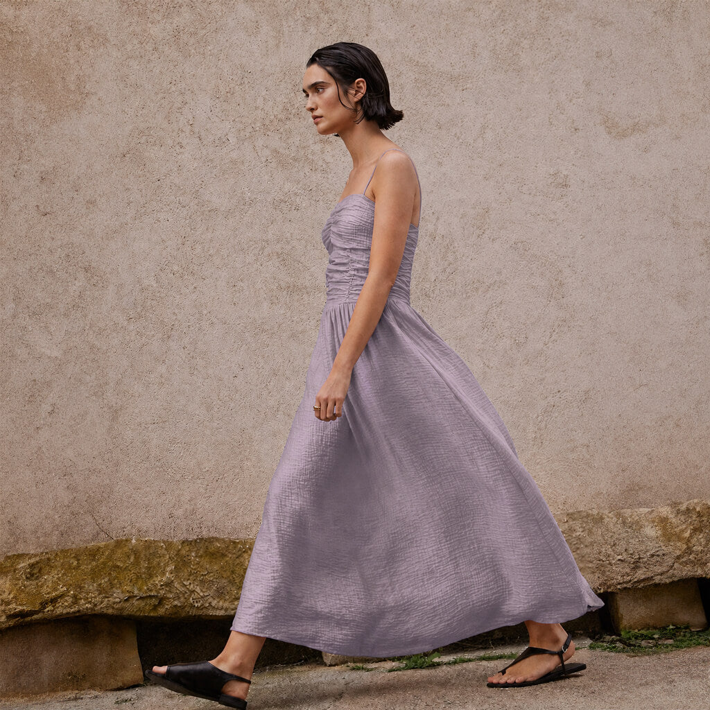 Strappy Sun Dress - Dusty Lavender