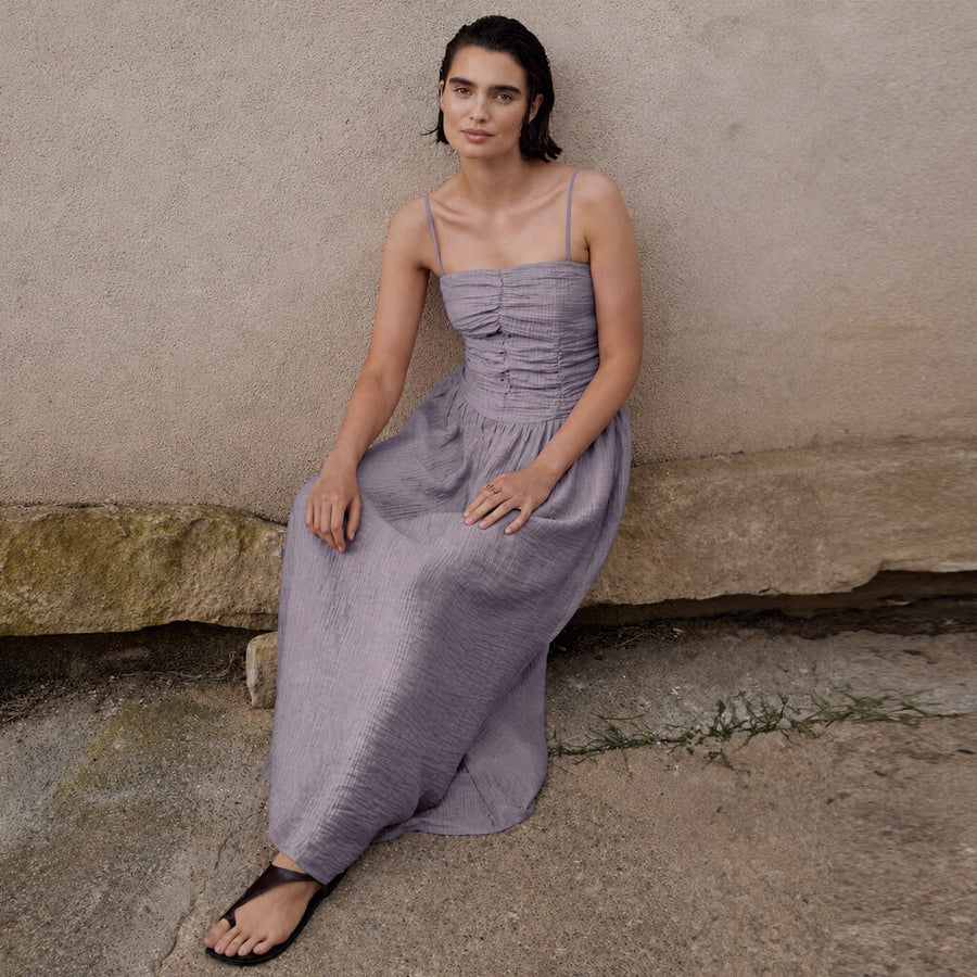 Strappy Sun Dress - Dusty Lavender