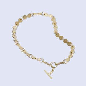 Martini Chain Link Bracelet in Brass. Delicate yet playful jewelry.