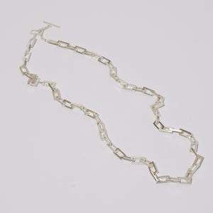 Solid chunky sterling chain necklace. Handmade by Mulxiply.