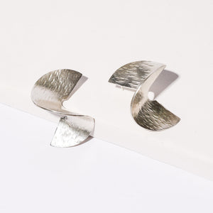 Elegant statement earrings in sterling silver by Mulxiply