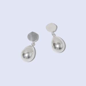 Sterling Silver Pod Shaped earrings by Mulxiply