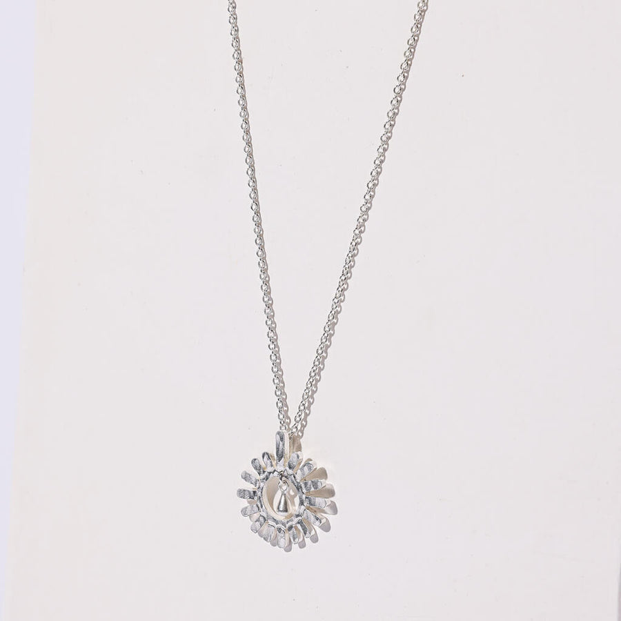 Drops of Sun Charm Necklace in Sterling Silver by Mulxiply