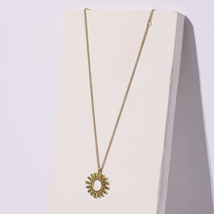 Elevated fair trade jewelry by Mulxiply. Sunshine necklace