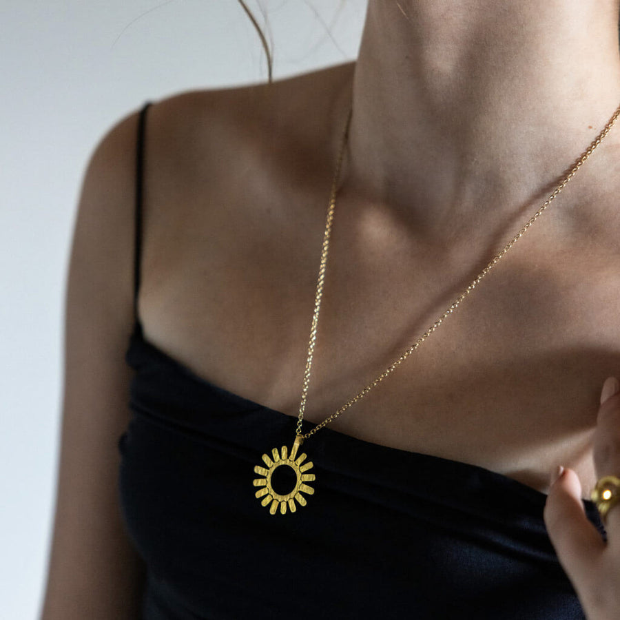 Wear the sun all the time. Sustainable fashion jewelry by Mulxiply