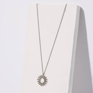 Silver sunshine layering necklace by Mulxiply