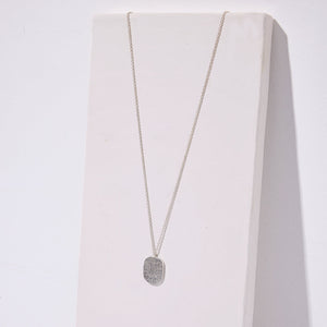 Minimal Skipping Stone Necklace by Mulxiply with adjustable chain