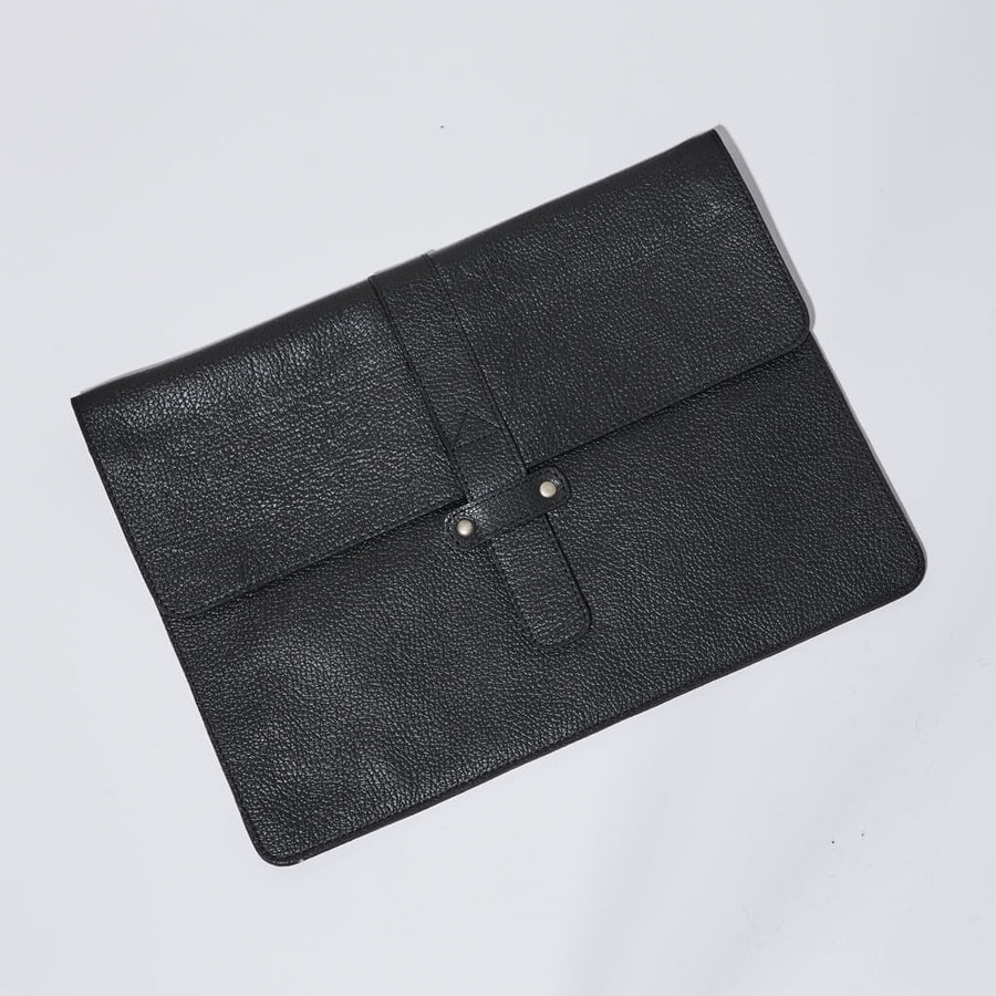 Small leather laptop sleeve for 13 inch laptop computer by Mulxiply