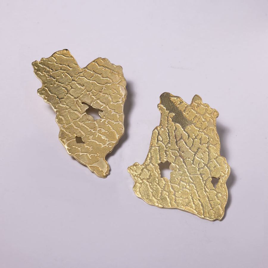 Terrain Statement Earrings by Mulxiply