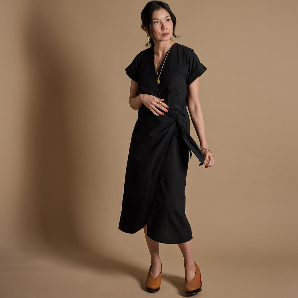 SALE - Midi Length Wrap Dress