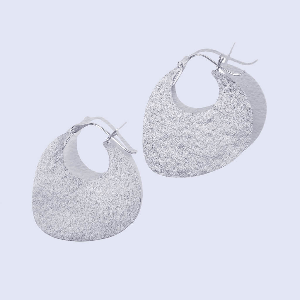 Sterling Silver Hoop Earrings by Mulxiply