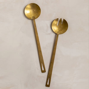Handmade brass kitchen utensils by Mulxiply.
