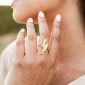 Stackable, modern-crafted ring by Mulxiply.
