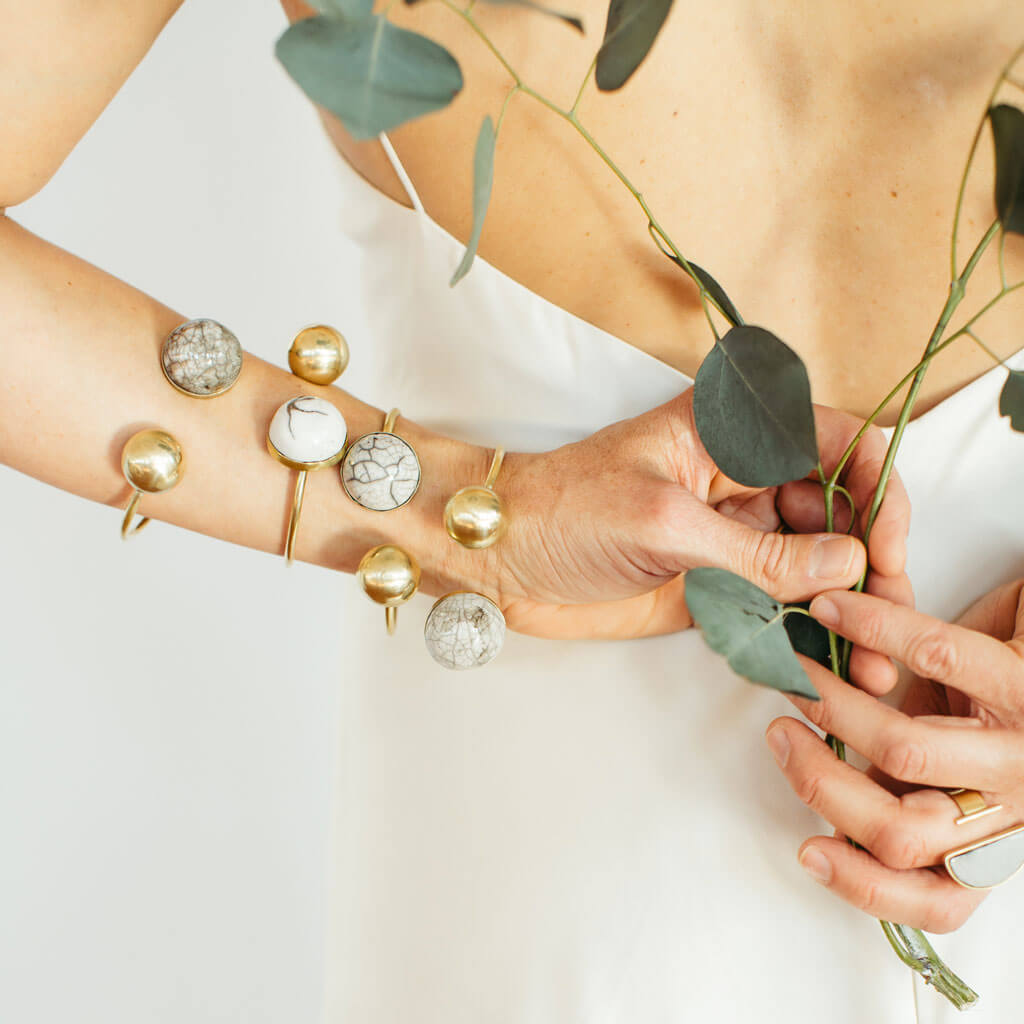 Ceramic Bracelets Bangles | Ceramic Pendant Bracelet | Metal Bracelets  Bangles - Flower - Aliexpress