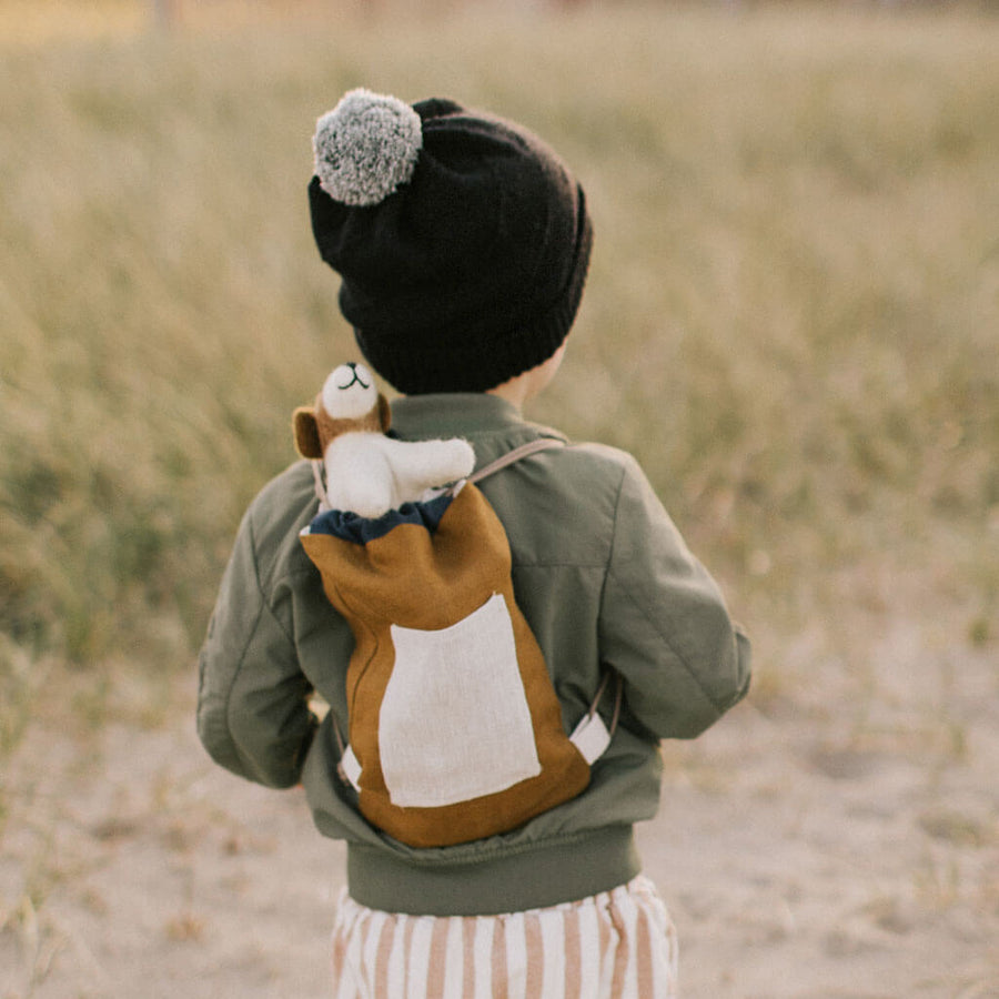 Slouchy beanie hat for kids handmade in Nepal