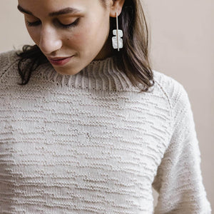 Handknit chunky sweater. Fair trade and ethically made in Nepal.