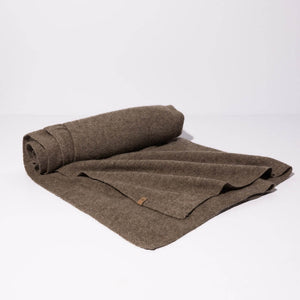 Oat brown yak wool scarf. Winter essential by Dinadi for Mulxiply.
