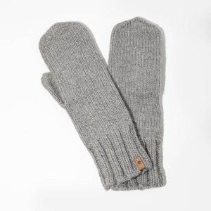 Cozy mittens, extra soft merino wool in grey by Dinadi for Mulxiply.
