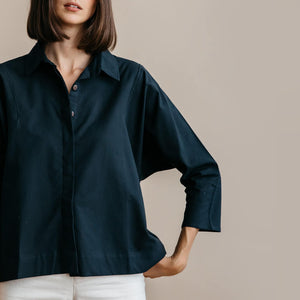 Boxy Shirt generously cut for all shapes. Ethically made.