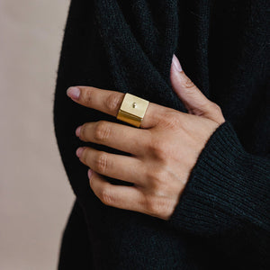 Statement Ring by Mulxiply. Crafted by hand in Nepal.