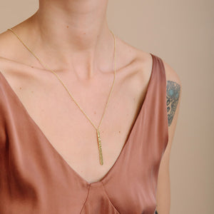 Dainty brass layering necklace. Artisanmade.