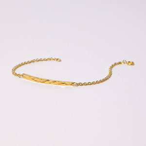 Handmade thin chain bracelet for layering ethically made by Mulxiply