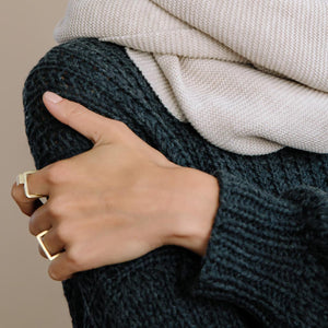 Simple band ring in brass by Mulxiply