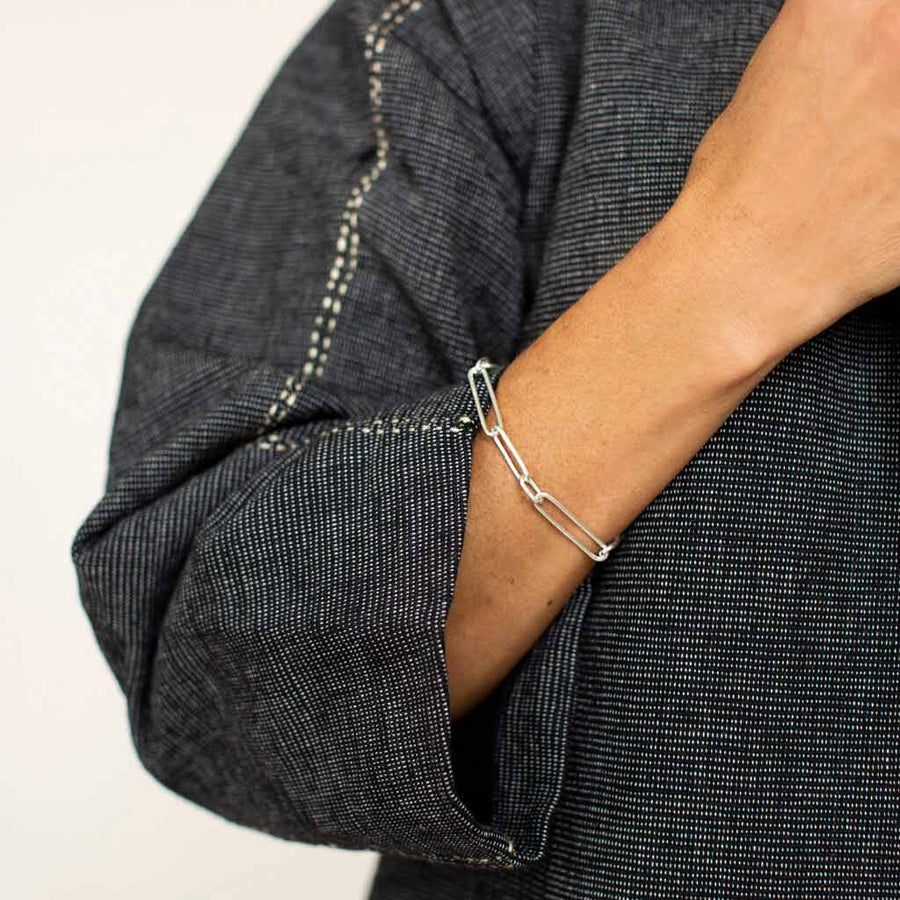 Modern, edgy chain jewelry in Sterling Silverby MULXIPLY.